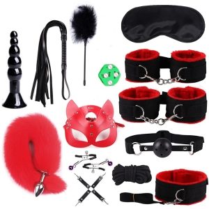 Accessoires BDSM Noir et Rouge