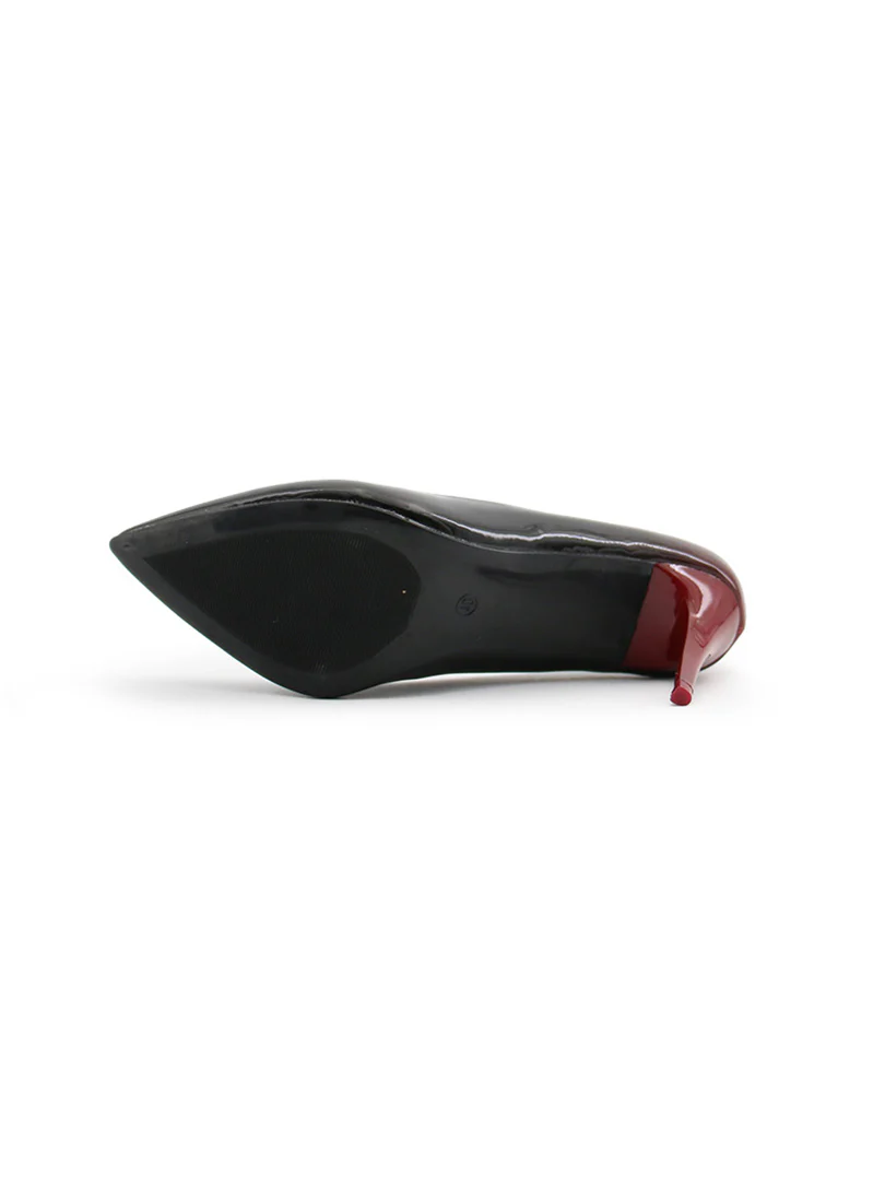 Escarpins bicolores noir – Image 4