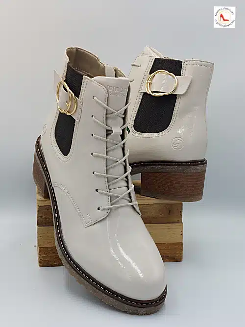 Bottines Blanc Givré