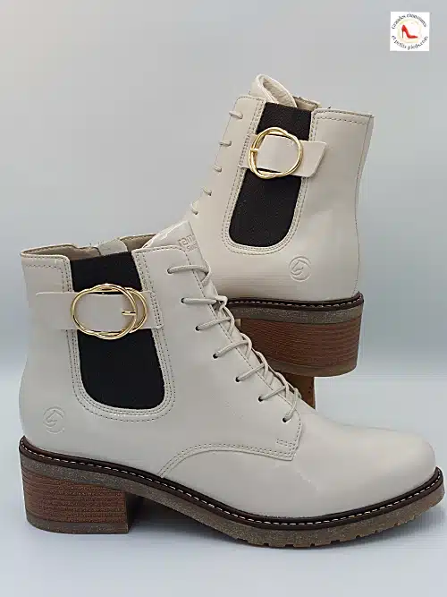 Bottines Blanc Givré