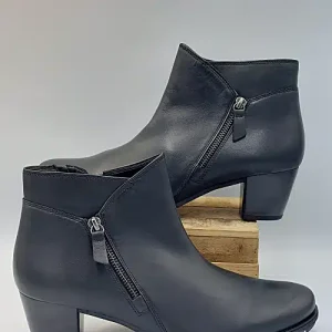 Bottines Cuir Noir Palma