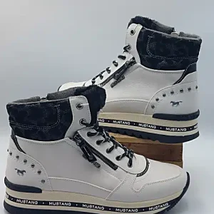 Baskets Montantes Blanc Glace