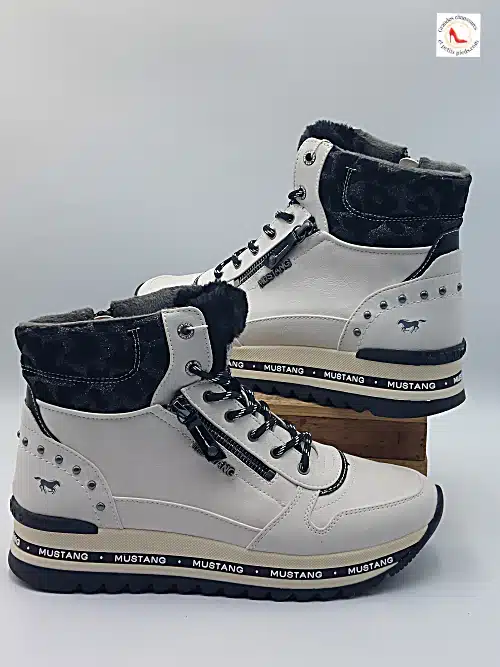 Baskets Montantes Blanc Glace