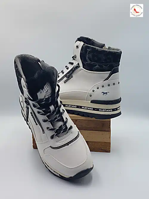 Baskets Montantes Blanc Glace