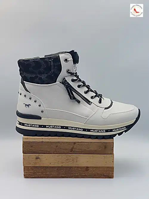 Baskets Montantes Blanc Glace – Image 3
