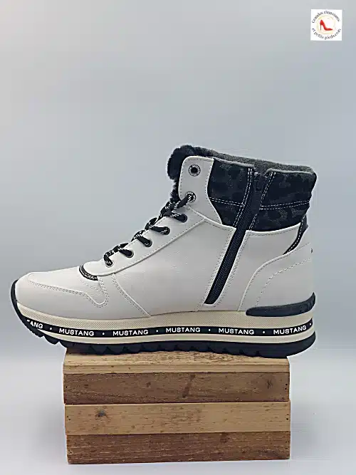 Baskets Montantes Blanc Glace – Image 4
