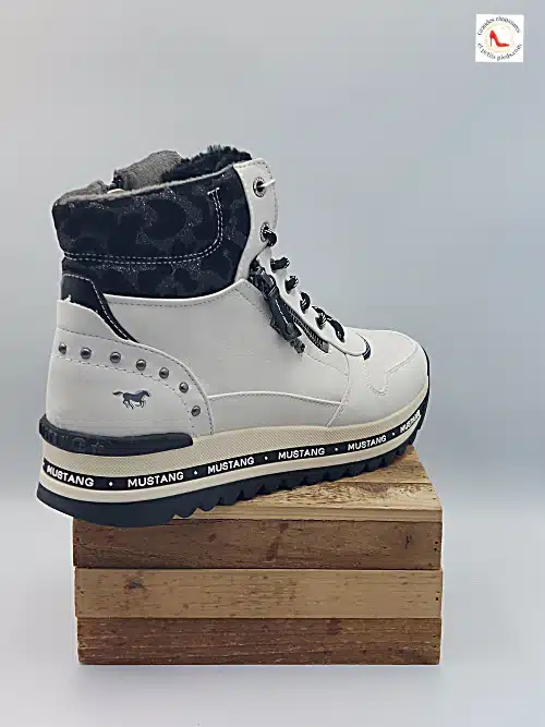 Baskets Montantes Blanc Glace – Image 5