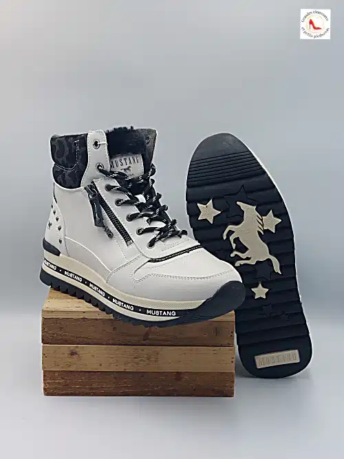 Baskets Montantes Blanc Glace – Image 6