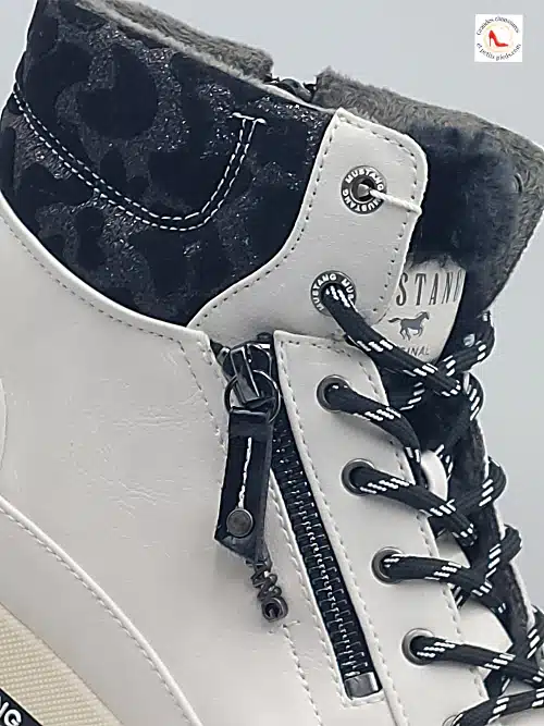 Baskets Montantes Blanc Glace – Image 7