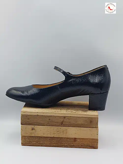 Trotteur Bleu vernis froissé – Image 6