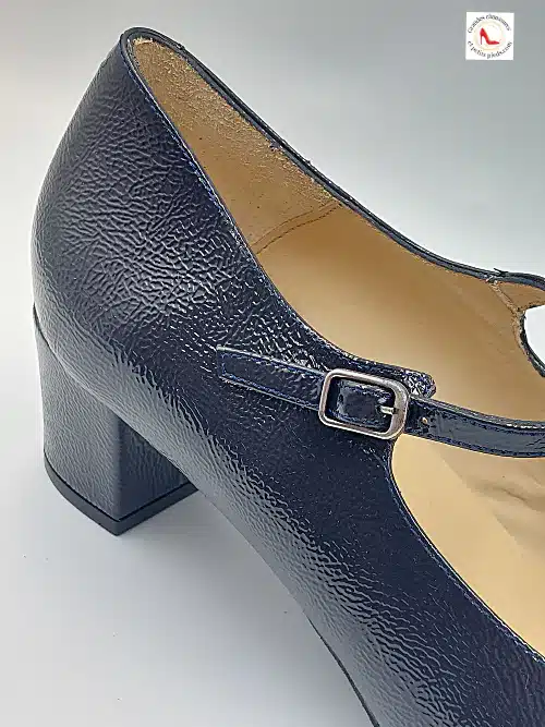 Trotteur Bleu vernis froissé – Image 8