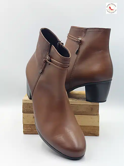 Bottines Marron Patiné