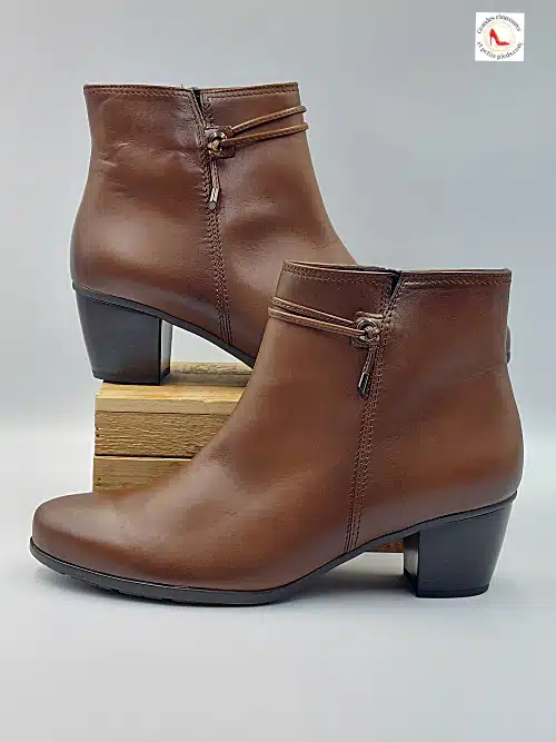 Bottines Marron Patiné