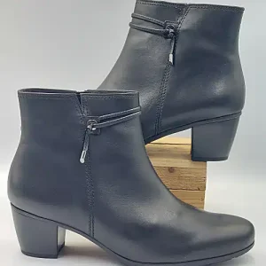 Bottines Noires Cuir Lisse