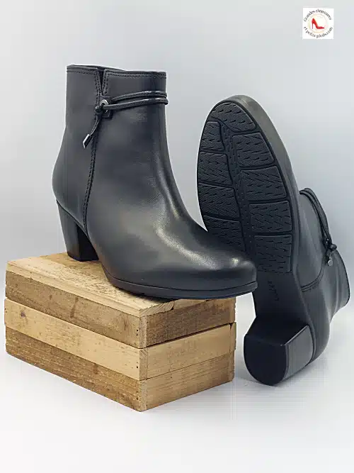 Bottines Noires Cuir Lisse – Image 8