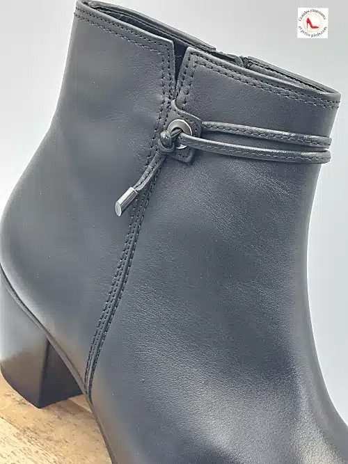 Bottines Noires Cuir Lisse – Image 7