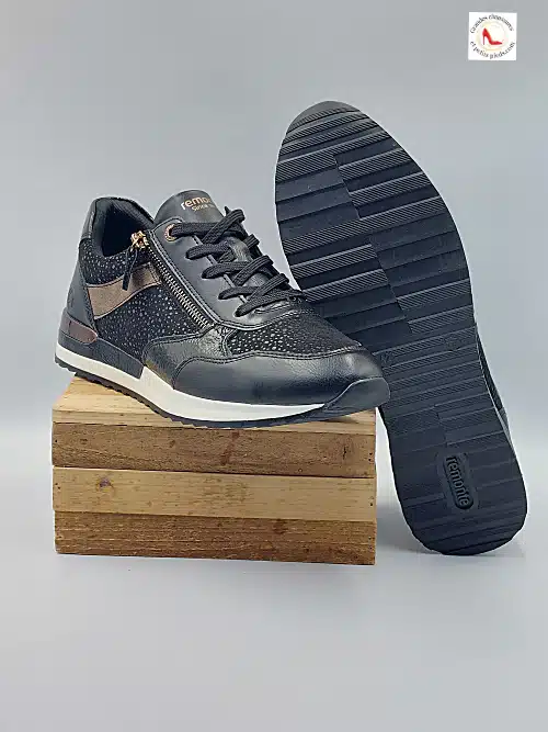 Baskets Noir imprimé – Image 9