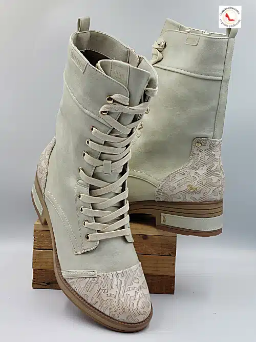 Bottines Blanc Givré