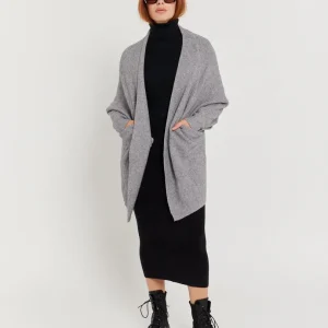 Gilet mi long en maille