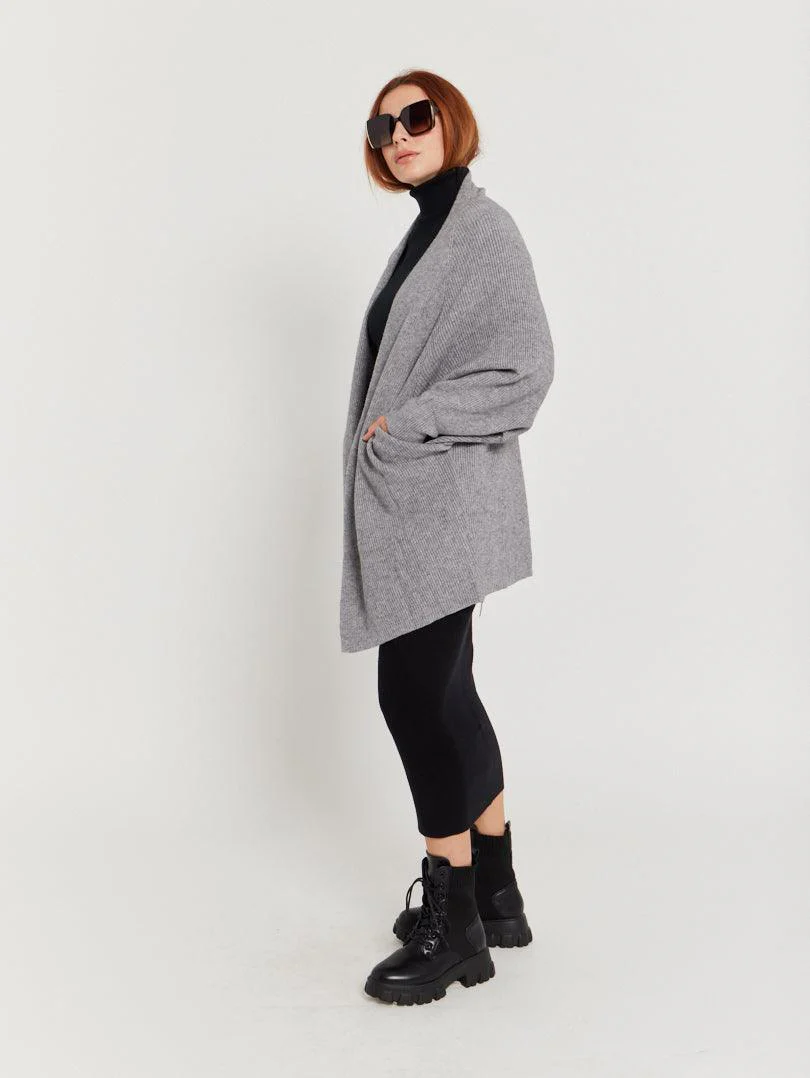 Gilet mi long en maille