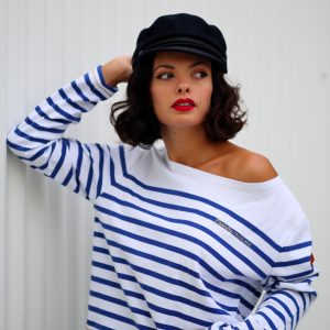 Marinière Femme BELINDA BLANC BLEU