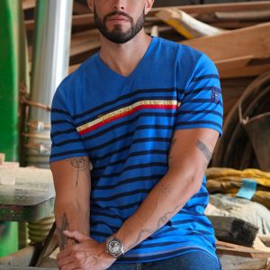 T-Shirt GUILLAUME Bleu/Marine