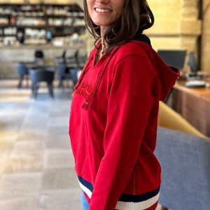 Sweat capuche SEVERINE ROUGE