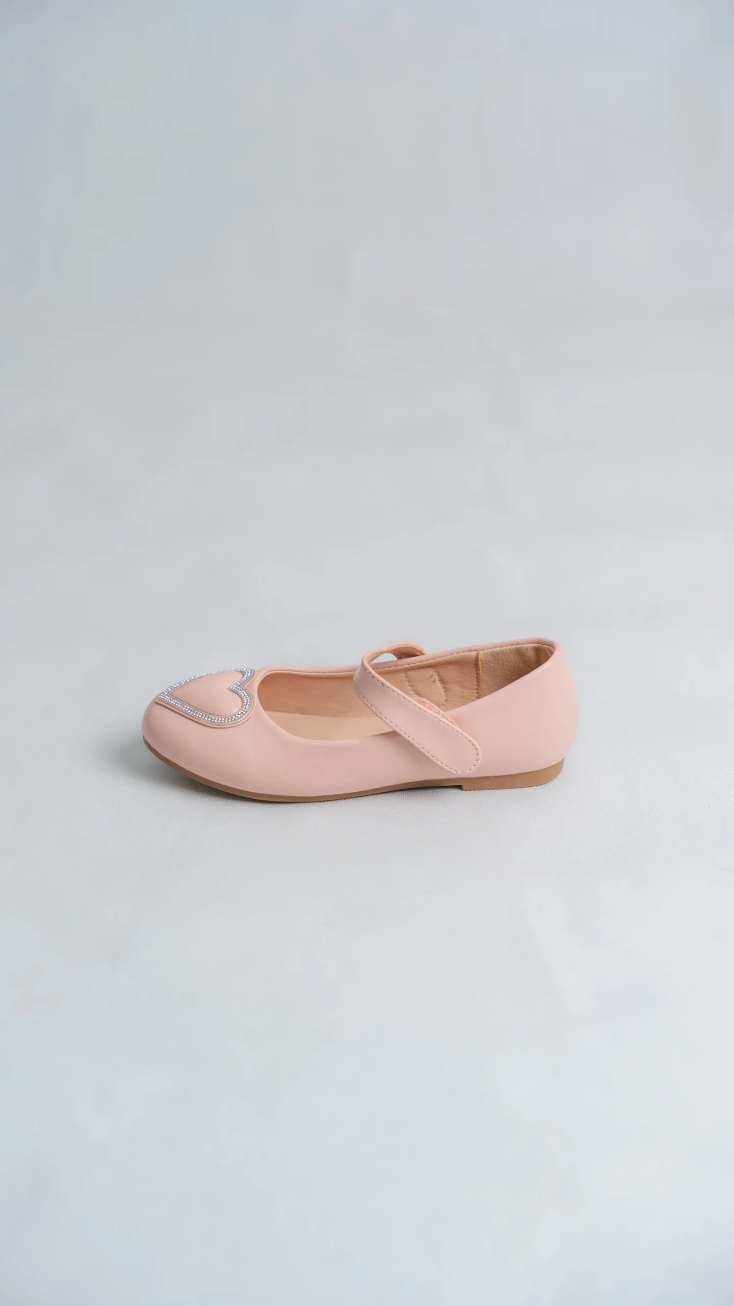 Ballerines fillette avec détail cœur