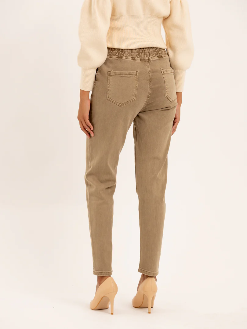 Jean mom fit taille élastique – Image 4
