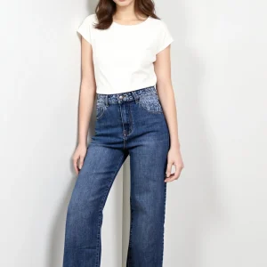 Jean Large Effet Délavé – Style Rétro