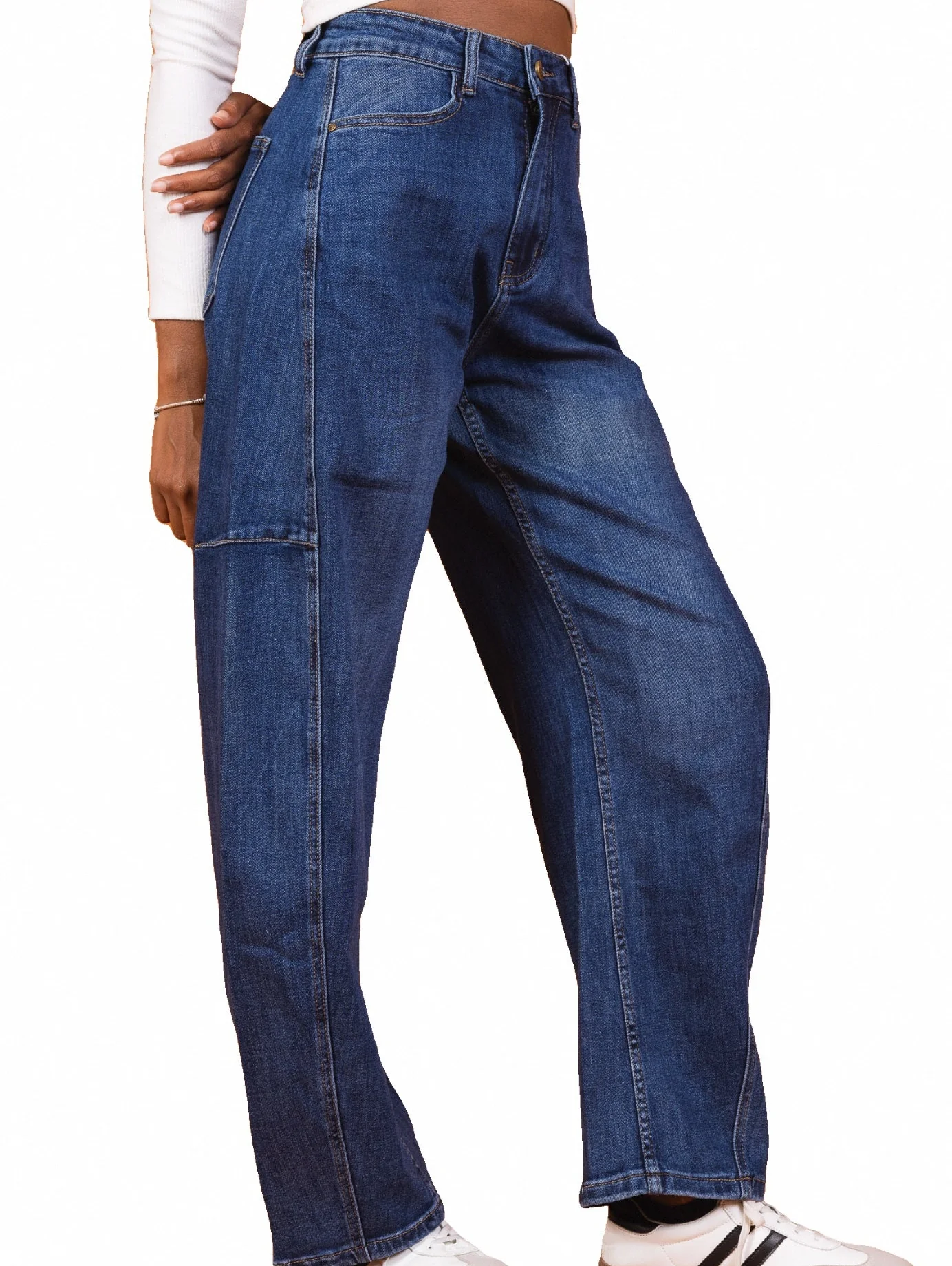 Jean Large Bleu Banana Fit – Le Chic Naturel du Confort