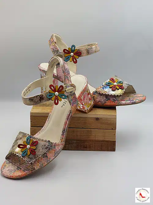 Sandale Chic Bleu ou Rose – Image 4