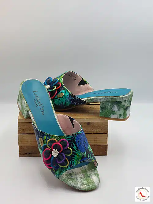 Mule Colorée Cuir