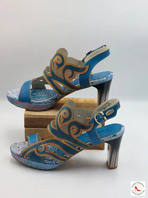 Sandale Sabot Talon haut Jean – Image 4