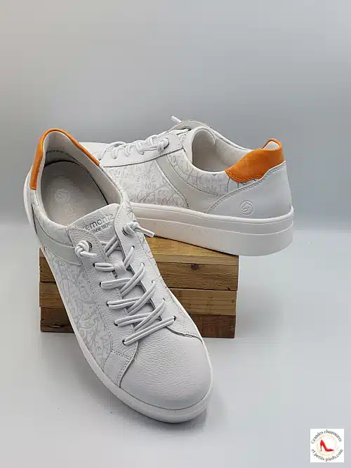 Sneakers Imprimées Cuir