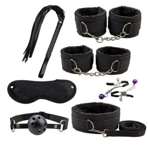 Accessoires BDSM Black Dog : 7 pièces