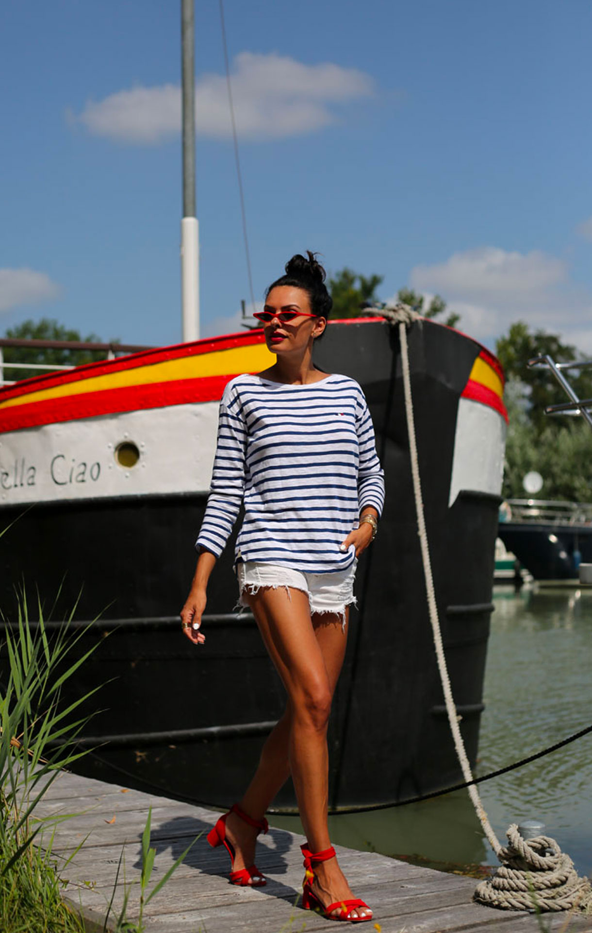 Marinière ALINE Blanc/Bleu