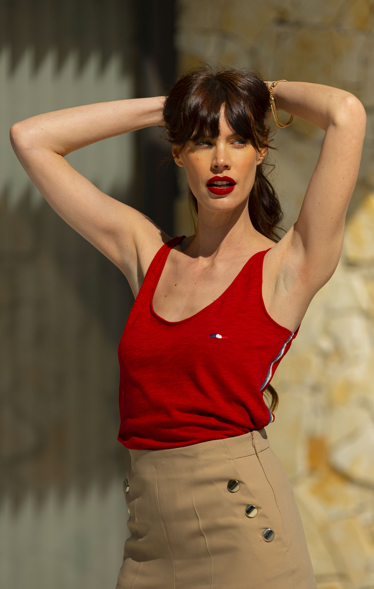 Débardeur Femme FANNY ROUGE