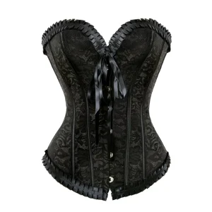 Corset Femme Noir à Lacet