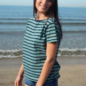 Tee-Shirt DAISIE Bleu/Gris