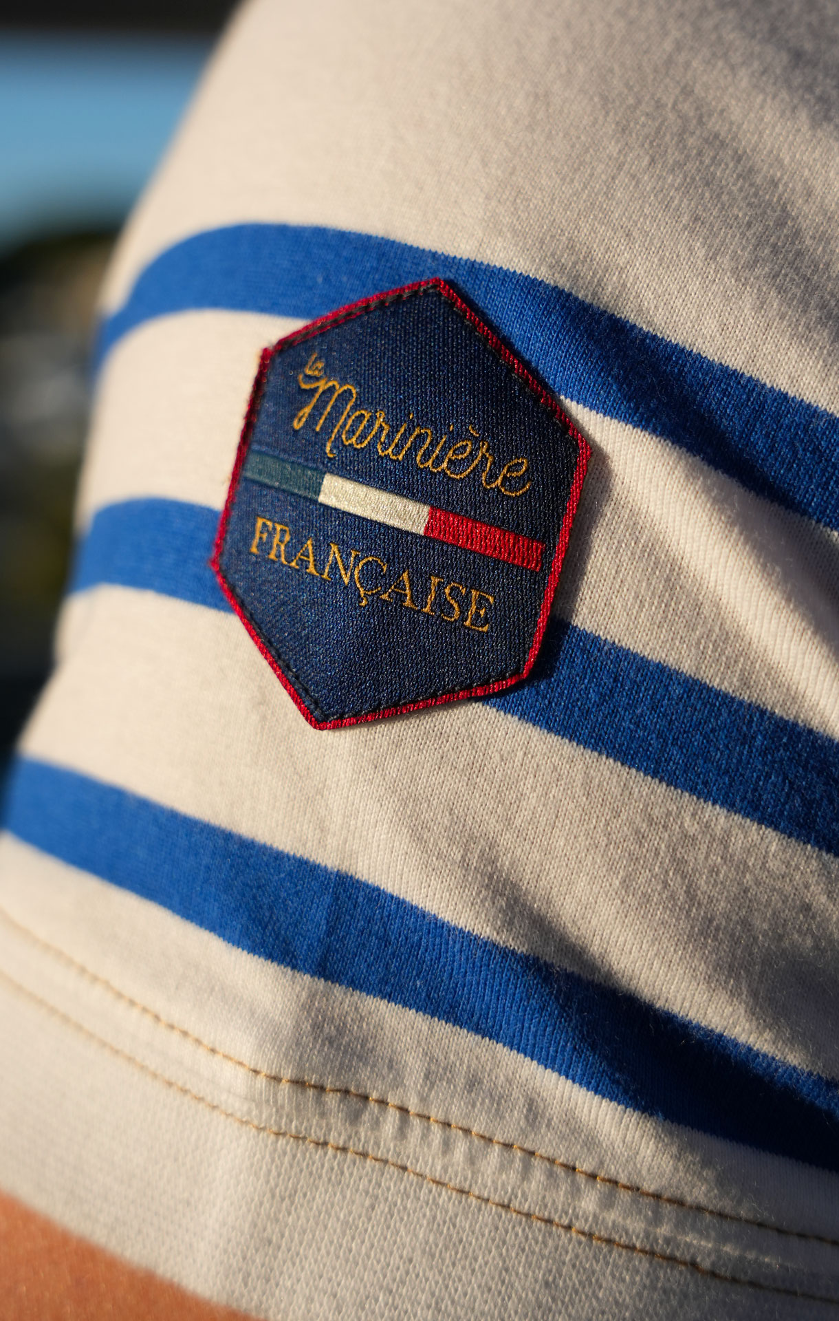 T-shirt TAO Blanc/Bleu