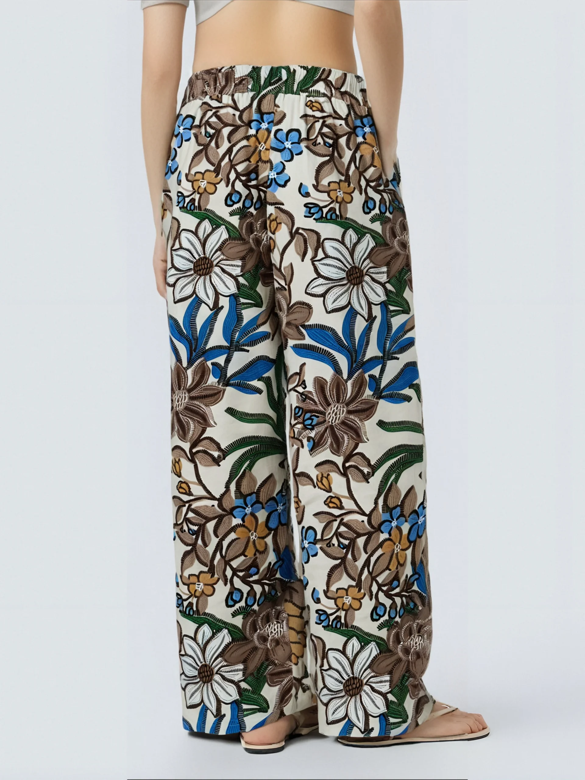 Pantalon Fluide à Motif Tropical – Image 6