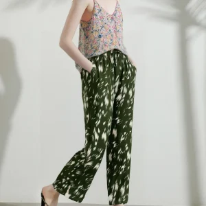 Pantalon Décontracté Imprimé Abstrait