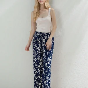 Pantalon fluide à Motif Floral