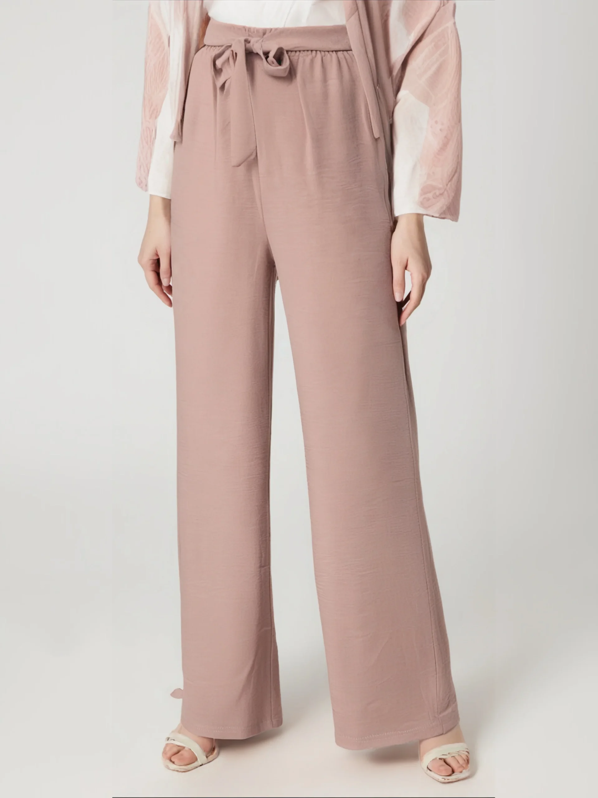Pantalon fluide en tissu gaufré – Image 4