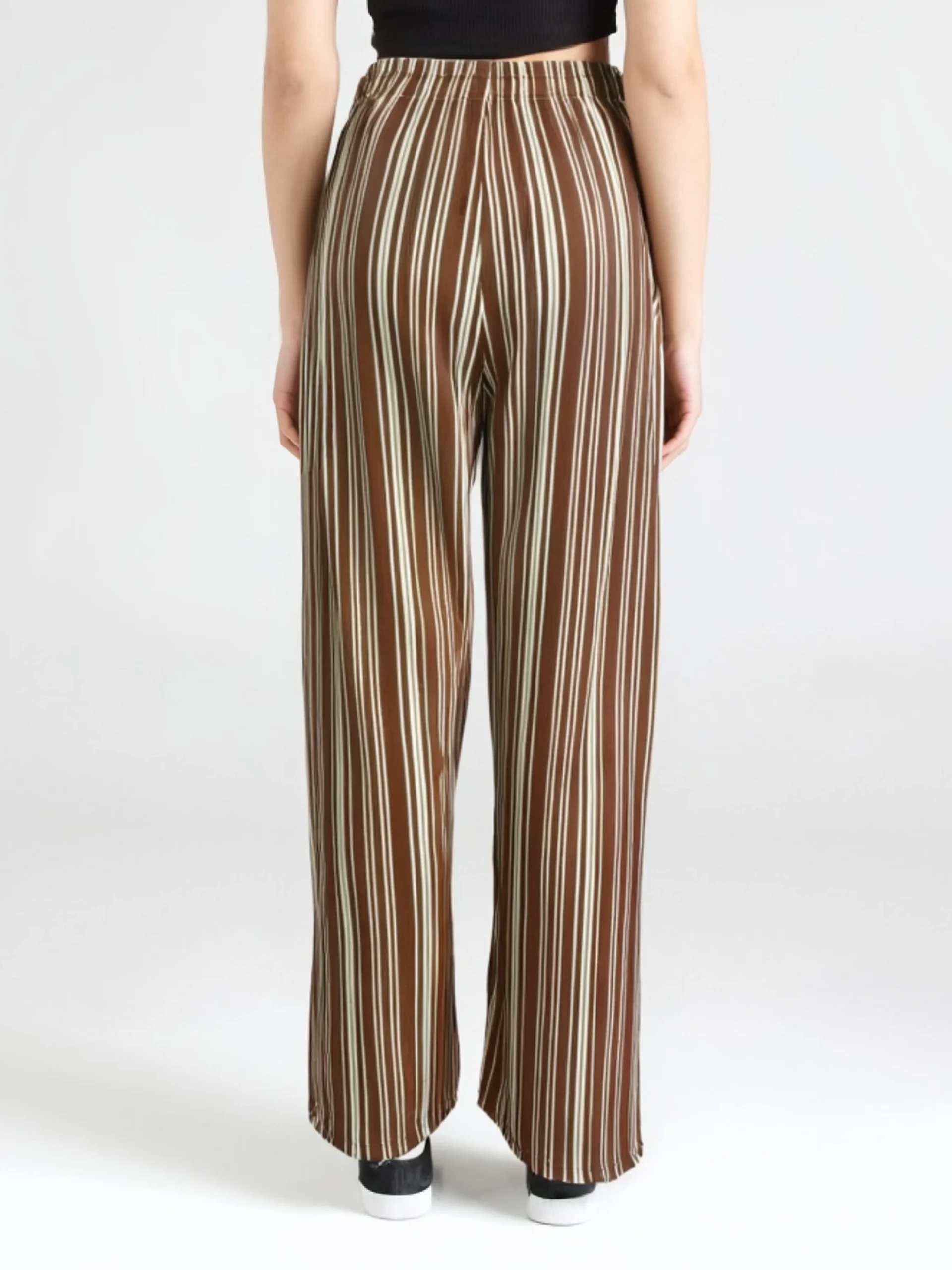 Pantalon fluide rayé