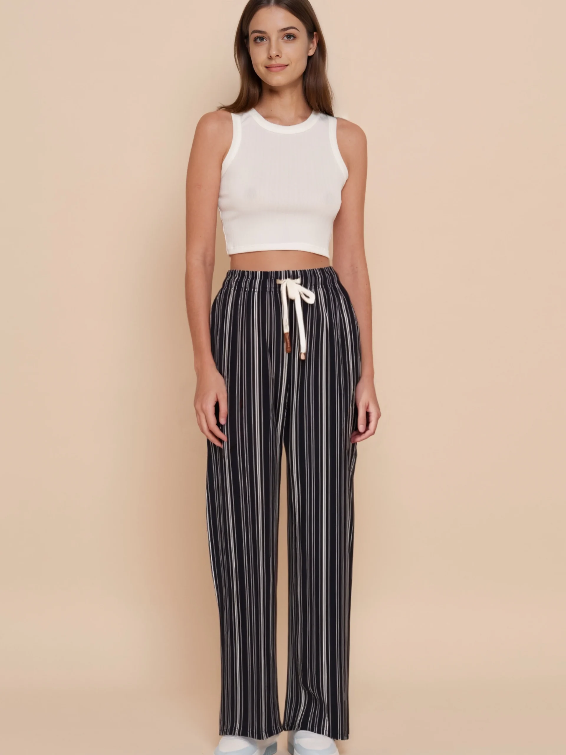 Pantalon fluide rayé – Image 3