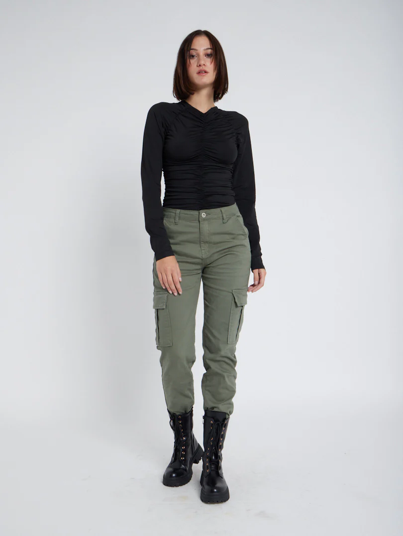 Pantalon cargo droit