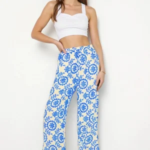 Pantalon d’été femme à droite – imprimé floral
