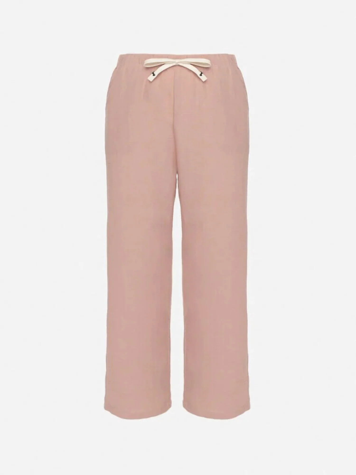 Pantalon droit effet lin – Image 3